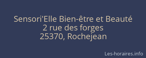 Sensori'Elle Bien-être et Beauté
