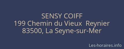 SENSY COIFF