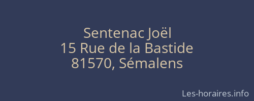 Sentenac Joël