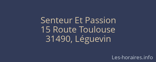 Senteur Et Passion