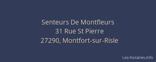 Senteurs De Montfleurs