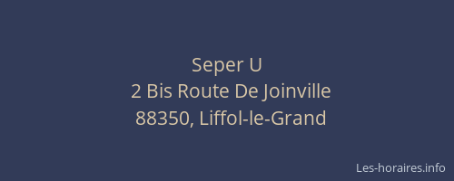 Seper U