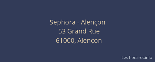 Sephora - Alençon