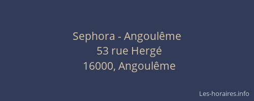 Sephora - Angoulême