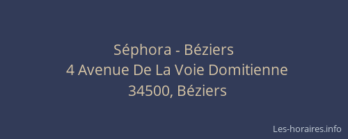 Séphora - Béziers