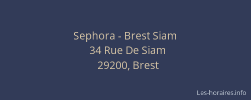 Sephora - Brest Siam