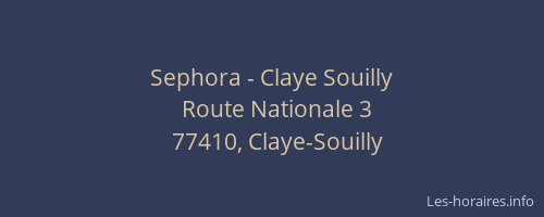 Sephora - Claye Souilly