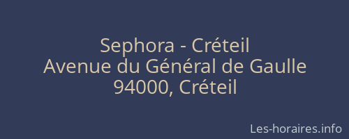 Sephora - Créteil