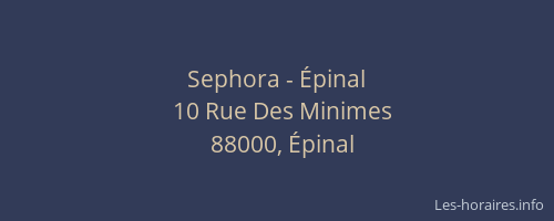 Sephora - Épinal