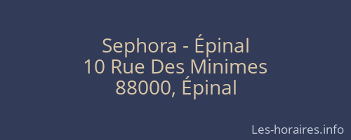 Sephora - Épinal