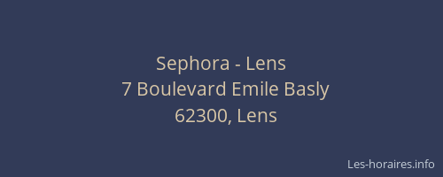 Sephora - Lens