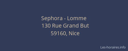 Sephora - Lomme