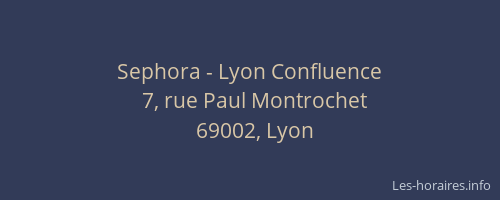 Sephora - Lyon Confluence