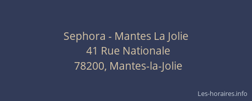 Sephora - Mantes La Jolie