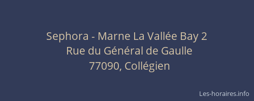 Sephora - Marne La Vallée Bay 2