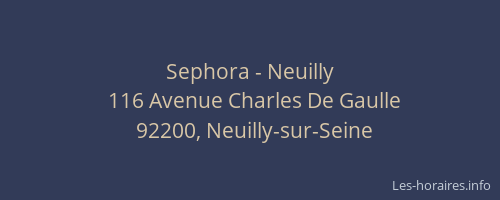 Sephora - Neuilly