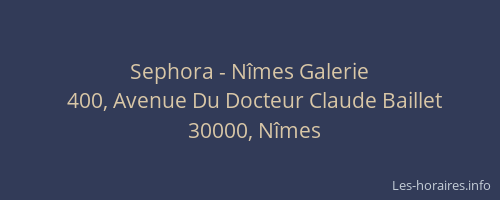 Sephora - Nîmes Galerie