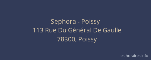 Sephora - Poissy