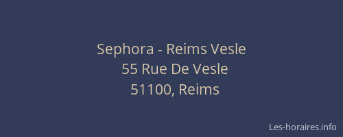 Sephora - Reims Vesle