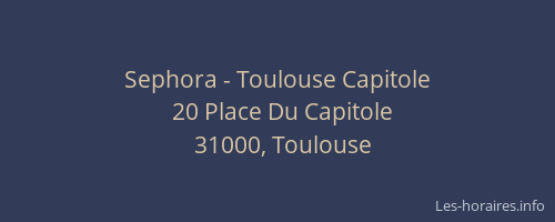 Sephora - Toulouse Capitole