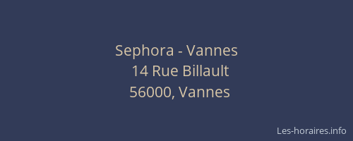 Sephora - Vannes