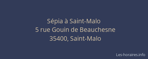 Sépia à Saint-Malo