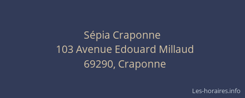 Sépia Craponne