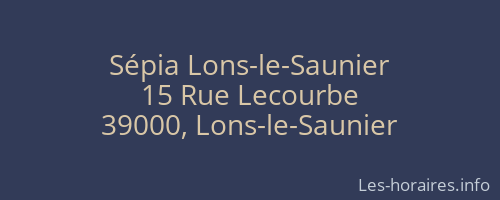 Sépia Lons-le-Saunier