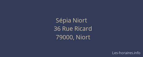 Sépia Niort