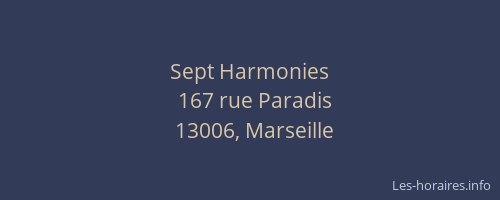 Sept Harmonies