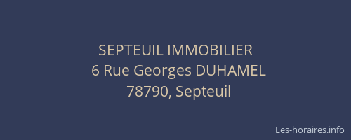 SEPTEUIL IMMOBILIER