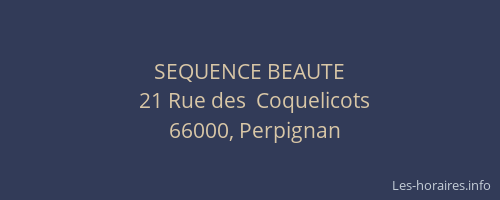 SEQUENCE BEAUTE
