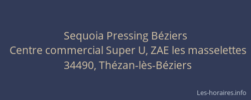 Sequoia Pressing Béziers