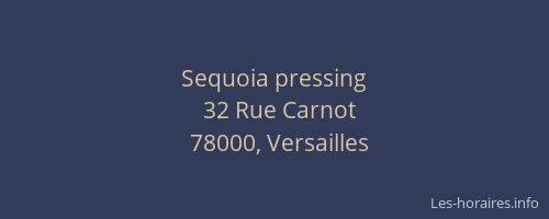 Sequoia pressing