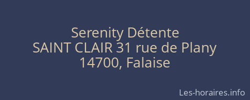 Serenity Détente