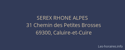 SEREX RHONE ALPES