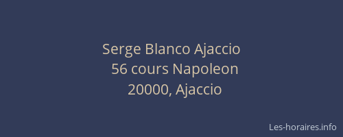 Serge Blanco Ajaccio