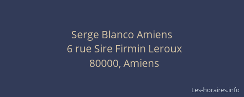 Serge Blanco Amiens