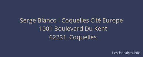 Serge Blanco - Coquelles Cit&eacute; Europe