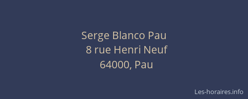 Serge Blanco Pau