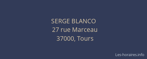 SERGE BLANCO