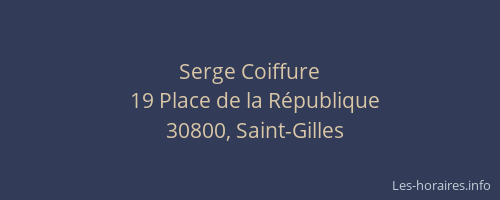Serge Coiffure