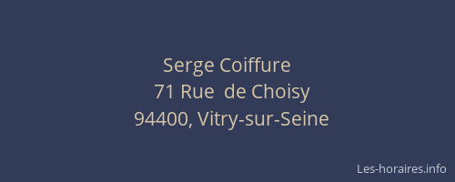 Serge Coiffure