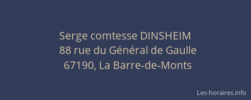 Serge comtesse DINSHEIM