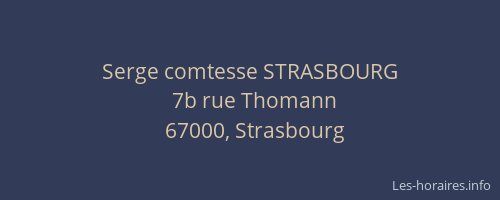 Serge comtesse STRASBOURG
