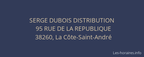 SERGE DUBOIS DISTRIBUTION