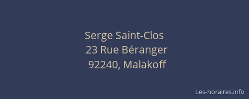 Serge Saint-Clos