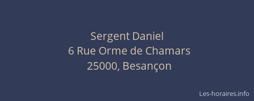 Sergent Daniel