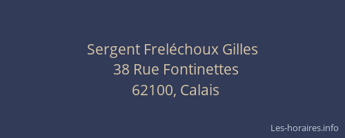 Sergent Freléchoux Gilles