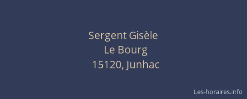 Sergent Gis&egrave;le